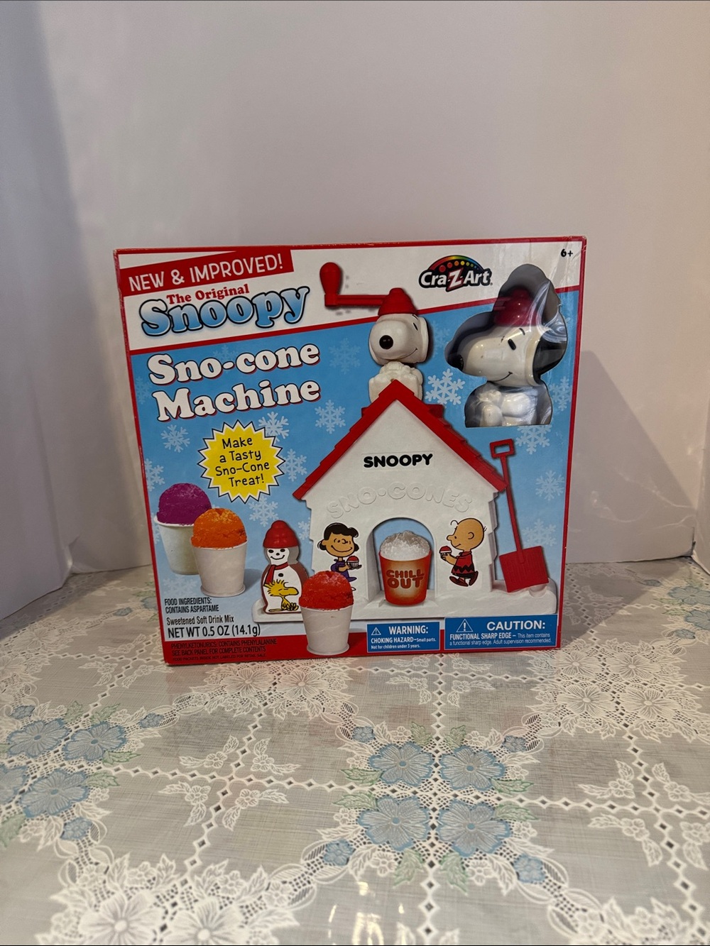 NEW Snoopy SNO-Cone Machine, Snow Cone Shaved Ice Maker Ice Shaver, Snoopy House